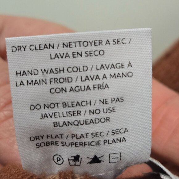 Naadam Women's XS Bodycon Reversible Ribbed Cotton Cashmere Blend Midi Dress Bri - Picture 8 of 11